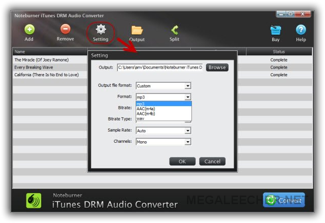 noteburner itunes drm audio converter for mac review